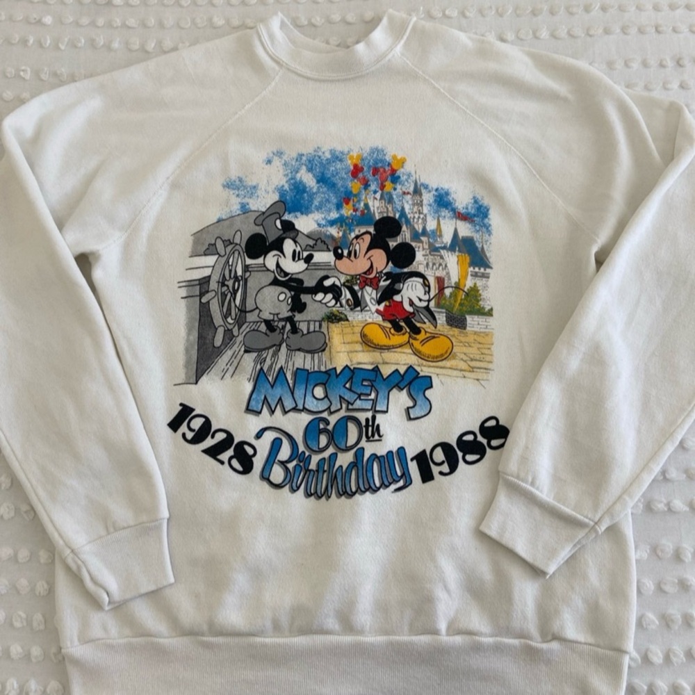 Vintage Mickey Mouse 60th Birthday Sweater